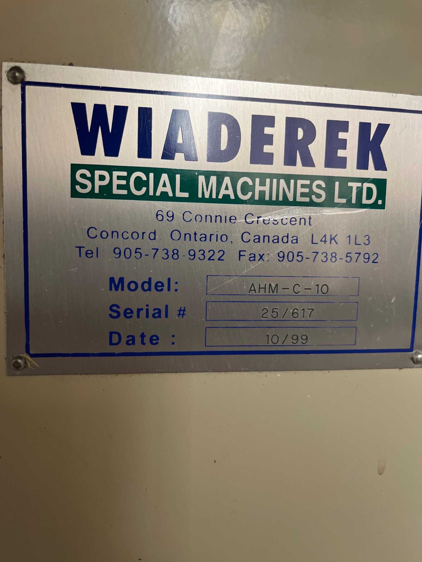 1999 Wiaderek AHM-C-10 - METAL FABRICATION