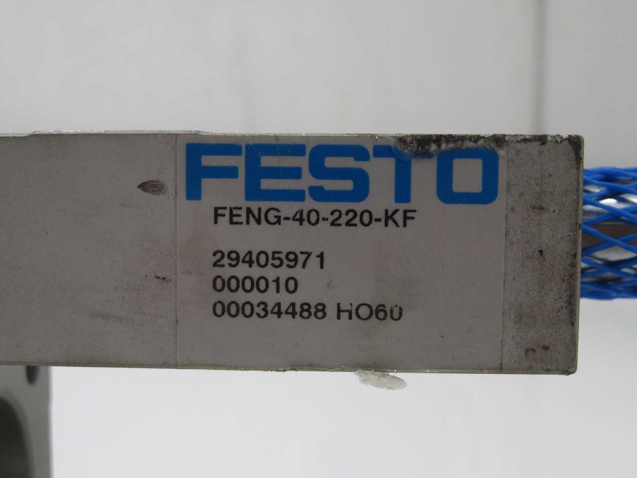FESTO FENG-40-220-KF 29405971 PNEUMATIC GUIDED CYLINDER T270407 - ACTUATOR