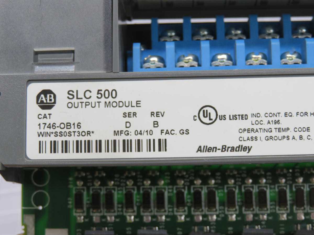 Allen Bradley SLC500 1746-OB16 Output Module T214726 - Reliable Performance - AUTOMATION & CONTROLS