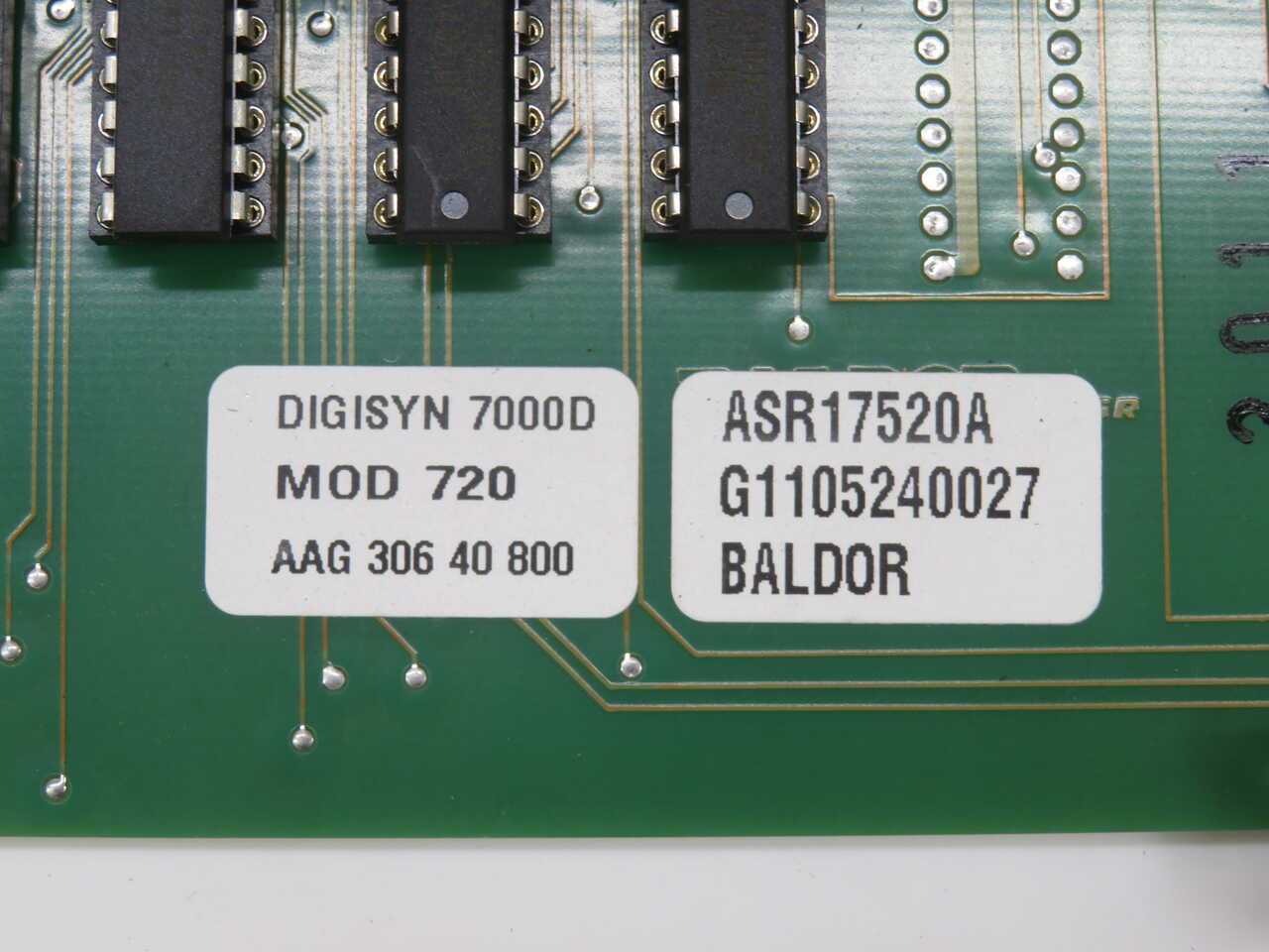 BALDOR DIGISYN 7000D ASR17520A CIRCUIT BOARD T272361 - PCB CIRCUIT BOARDS