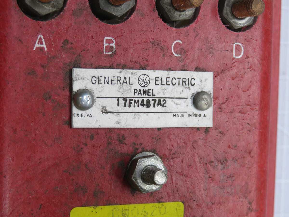 GENERAL ELECTRIC 17FM487A2 PANEL T238386 - ELECTRICAL COMPONENTS
