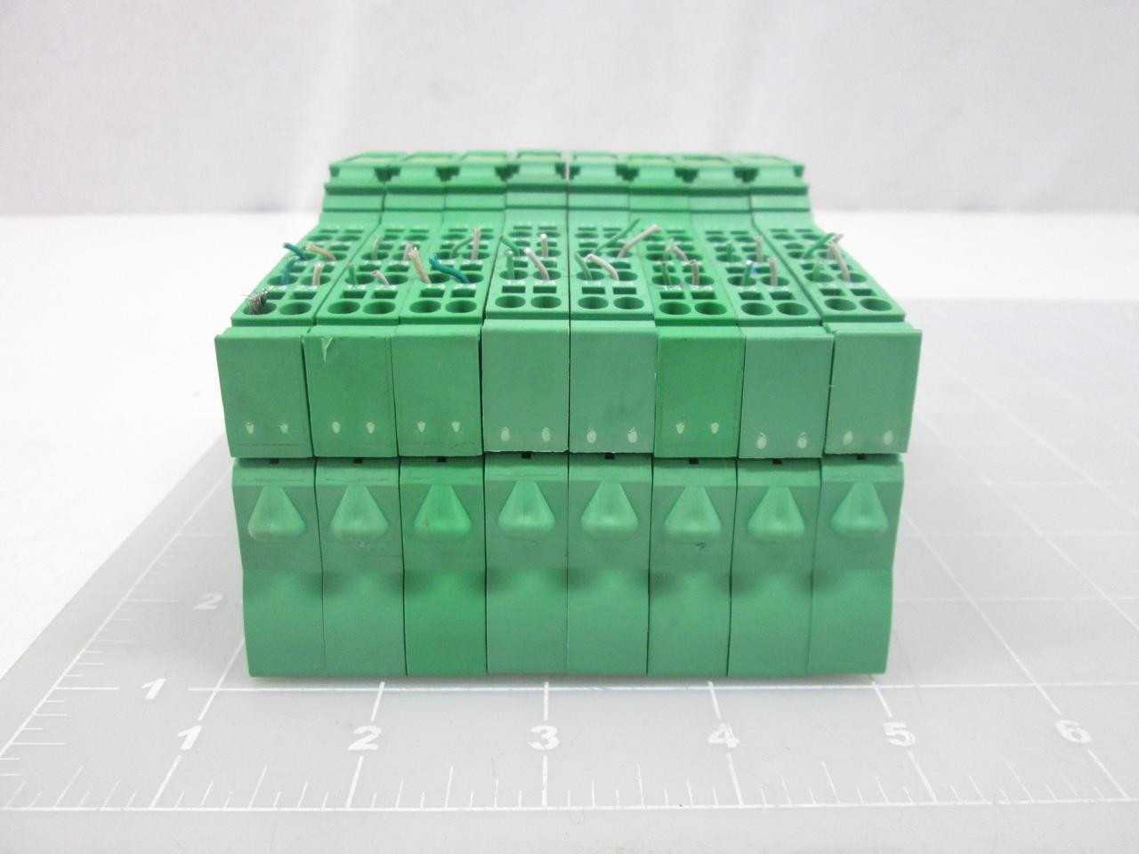 Lot Of 8 Phoenix Contact IB IL Temp 2 UTH 2727763 Terminal Blocks T60285 - INDUSTRIAL PARTS