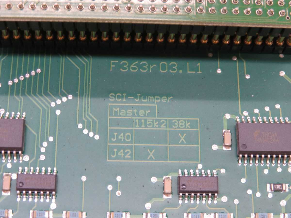 KOMAX F363R03. L1 SCI-JUMPER CIRCUIT BOARD T255283 - PCB CIRCUIT BOARDS