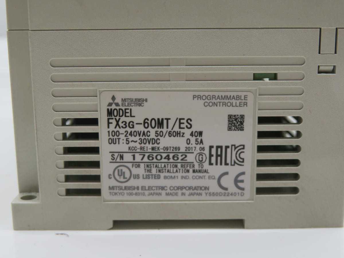 Mitsubishi FX3G-60MT/ES PLC Programming Controller T211443 - PLC MODULES