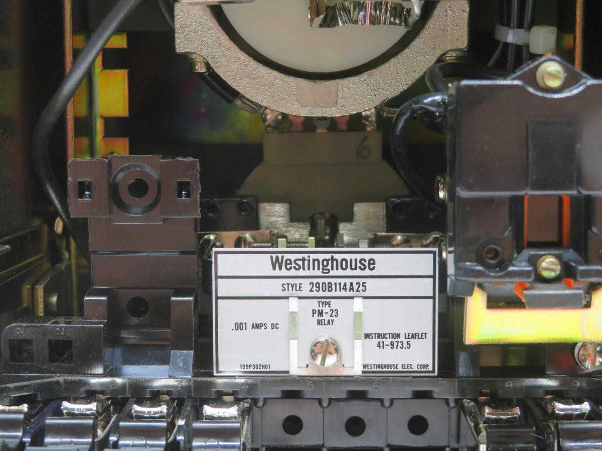 WESTINGHOUSE 290B114A25 TYPE PM-23 PILOT WIRE MONITORING RELAY T210543 - PROTECTION RELAY