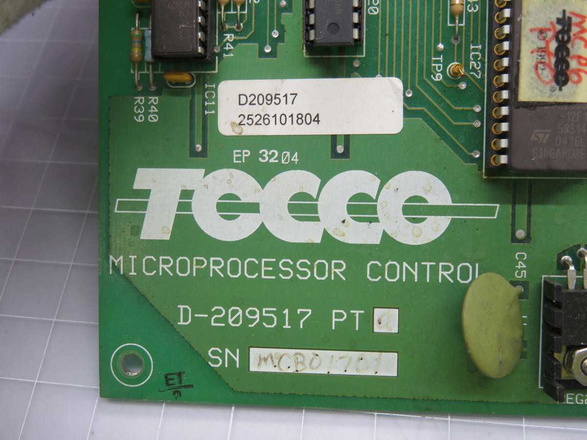 Tocco D-209517 MICRProcessor Control T215277 - Precision Control Solution - AUTOMATION & CONTROLS