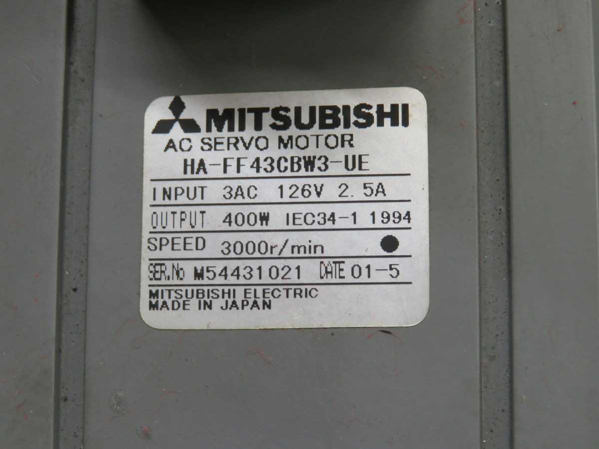 MITSUBISHI HA-FF43CBW3-UE AC SERVO MOTOR T247726 - SERVO