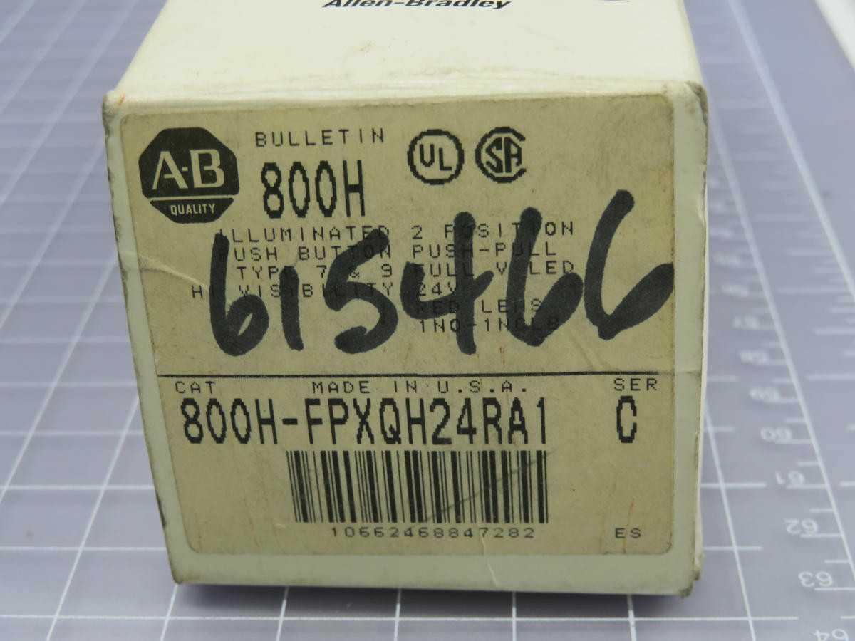 ALLEN BRADLEY 800H-FPXQH24RA1 PUSHBUTTON T229723 - TERMINAL BLOCKS