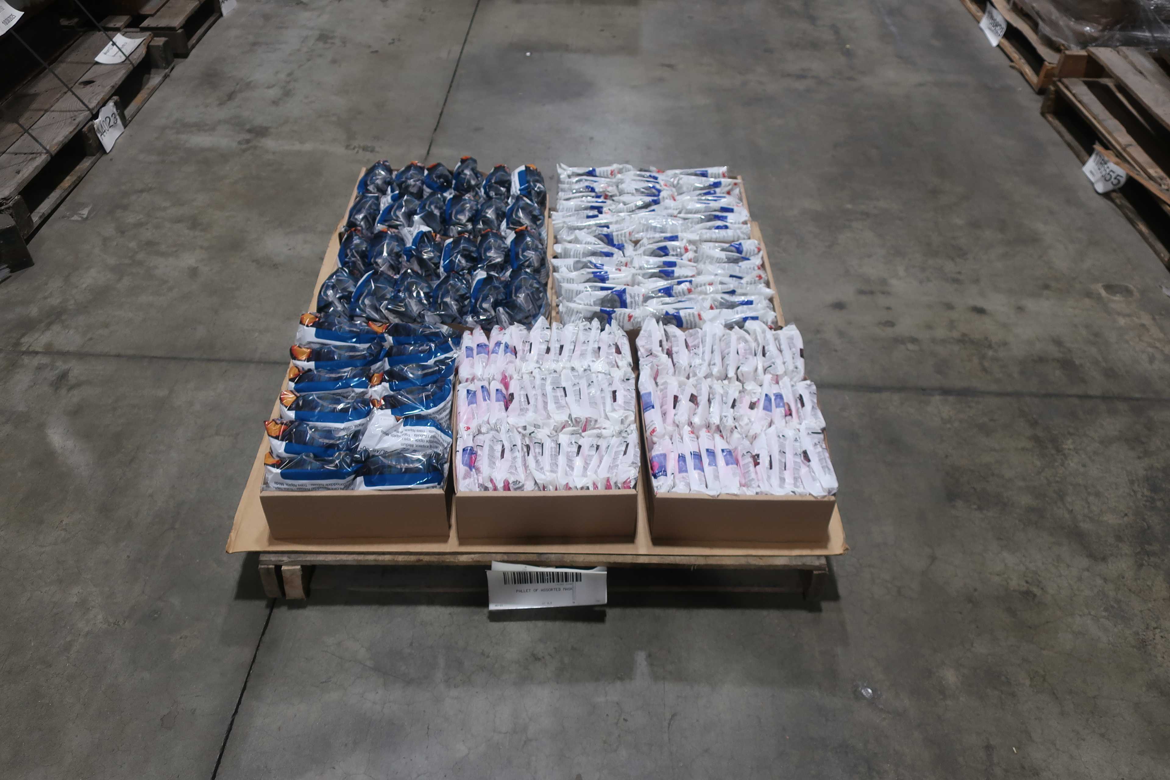 SKU 1761829 - PALLET OF ASSORTED MASK - PPE