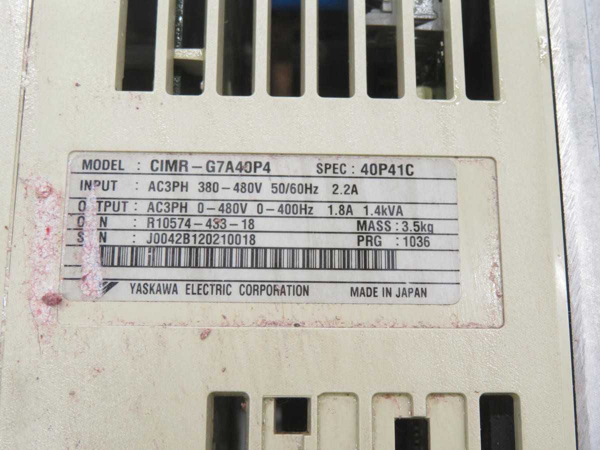 YASKAWA CIMR-G7A40P4 T226750 - AC VFD DRIVES