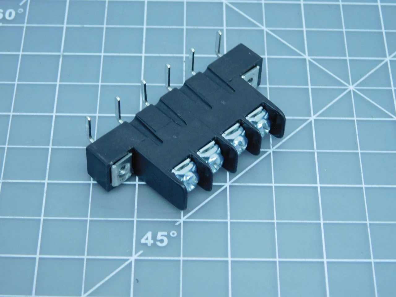LOT OF 150 MOLEX 0387291654 BARRIER TERMINAL BLOCKS SR BTS PC RA 4P GRND MTG T153144 - TERMINAL BLOCKS
