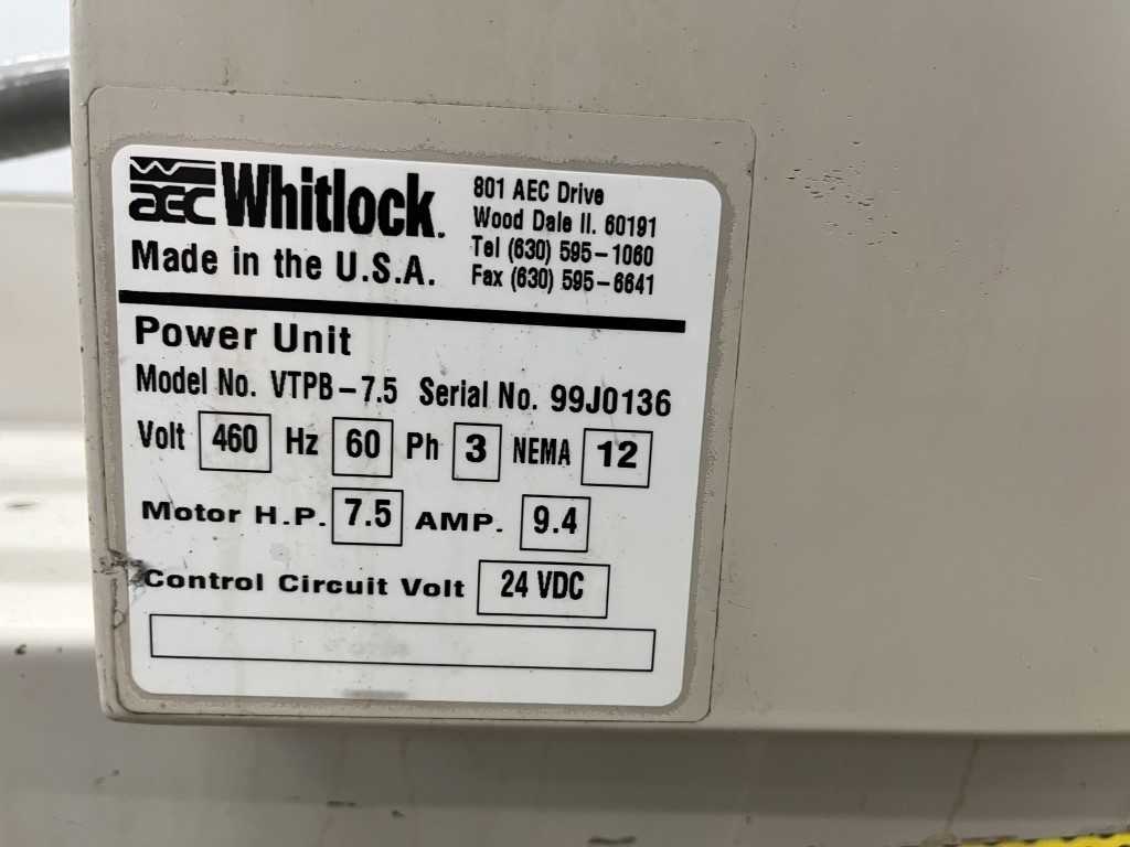 AEC VTPB-7.5 Vacuum Pump, 7.5 HP, 135 CFM Flow Rate, Includes Motor - VACUUM PUMP