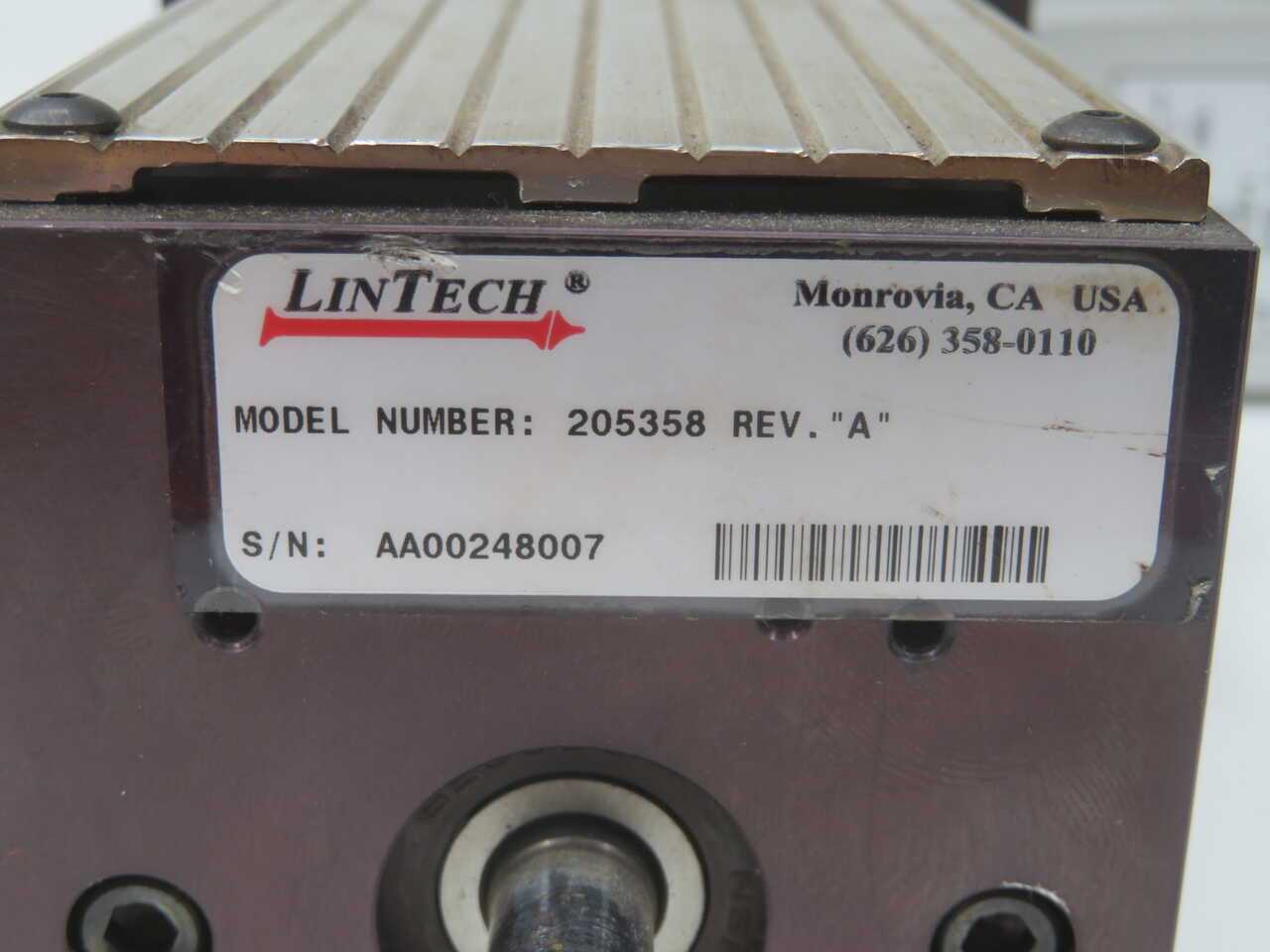 AEROTECH BMS100-A-D25-E1000H-BK1 SERVO MOTOR W LINTECH 295358 T270986 - SERVO