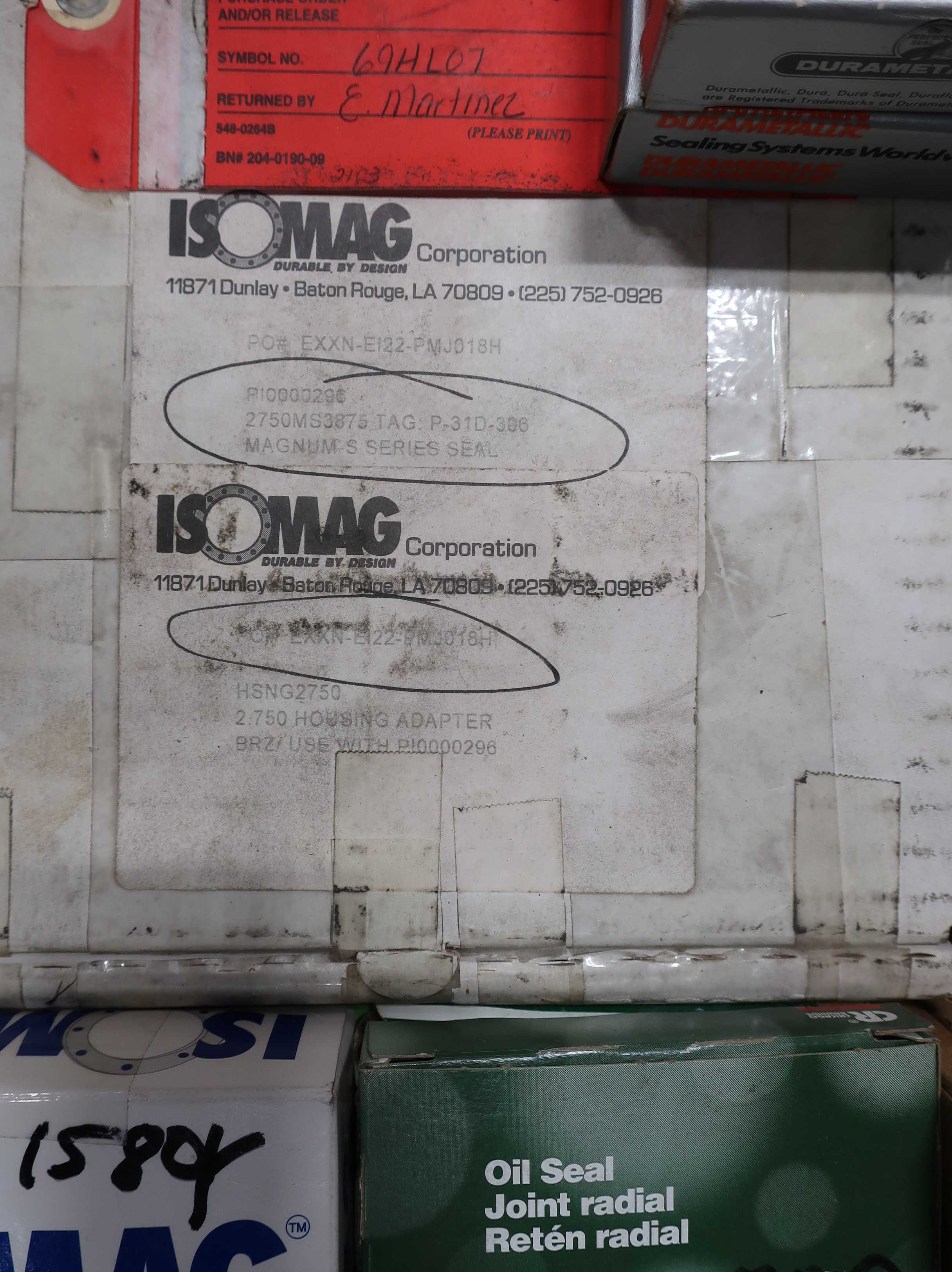 SKU 1771936 - 3 PALLETS OF ASSORTED SEALS - SEALS