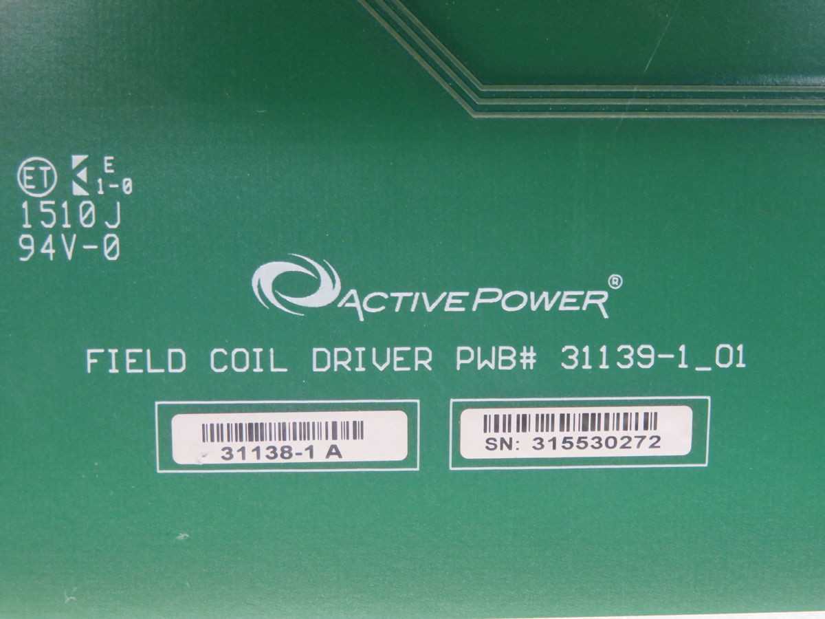 ACTIVE POWER 31139-1_01 31138-1 A FIELD COIL DRIVER BOARD T258976 - PCB CIRCUIT BOARDS