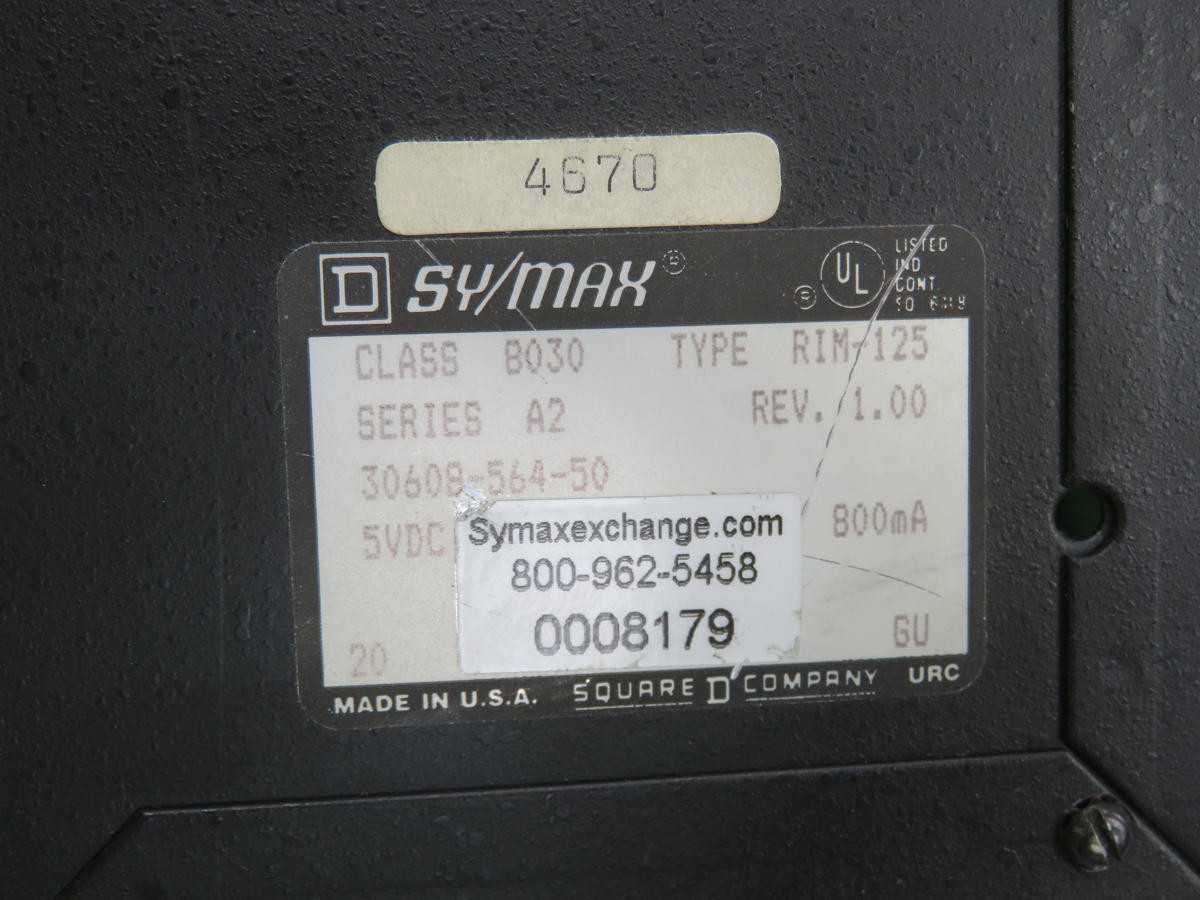 SQUARE D RIM-125 INPUT MODULE T239081 - PLC MODULES
