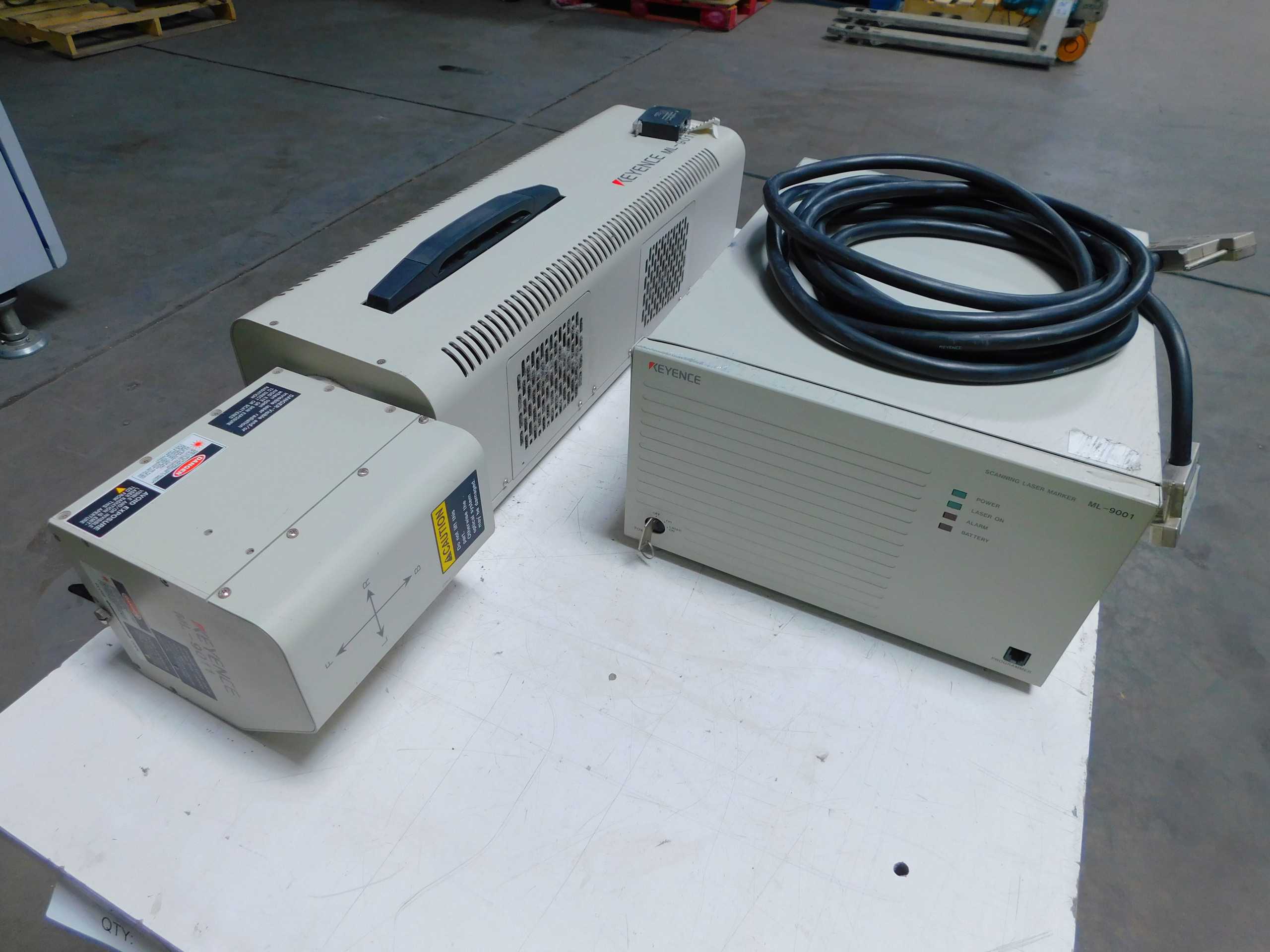 KEYENCE ML-9011 ML9001 SCANNING LASER MARKER - LASER CUTTING MACHINES