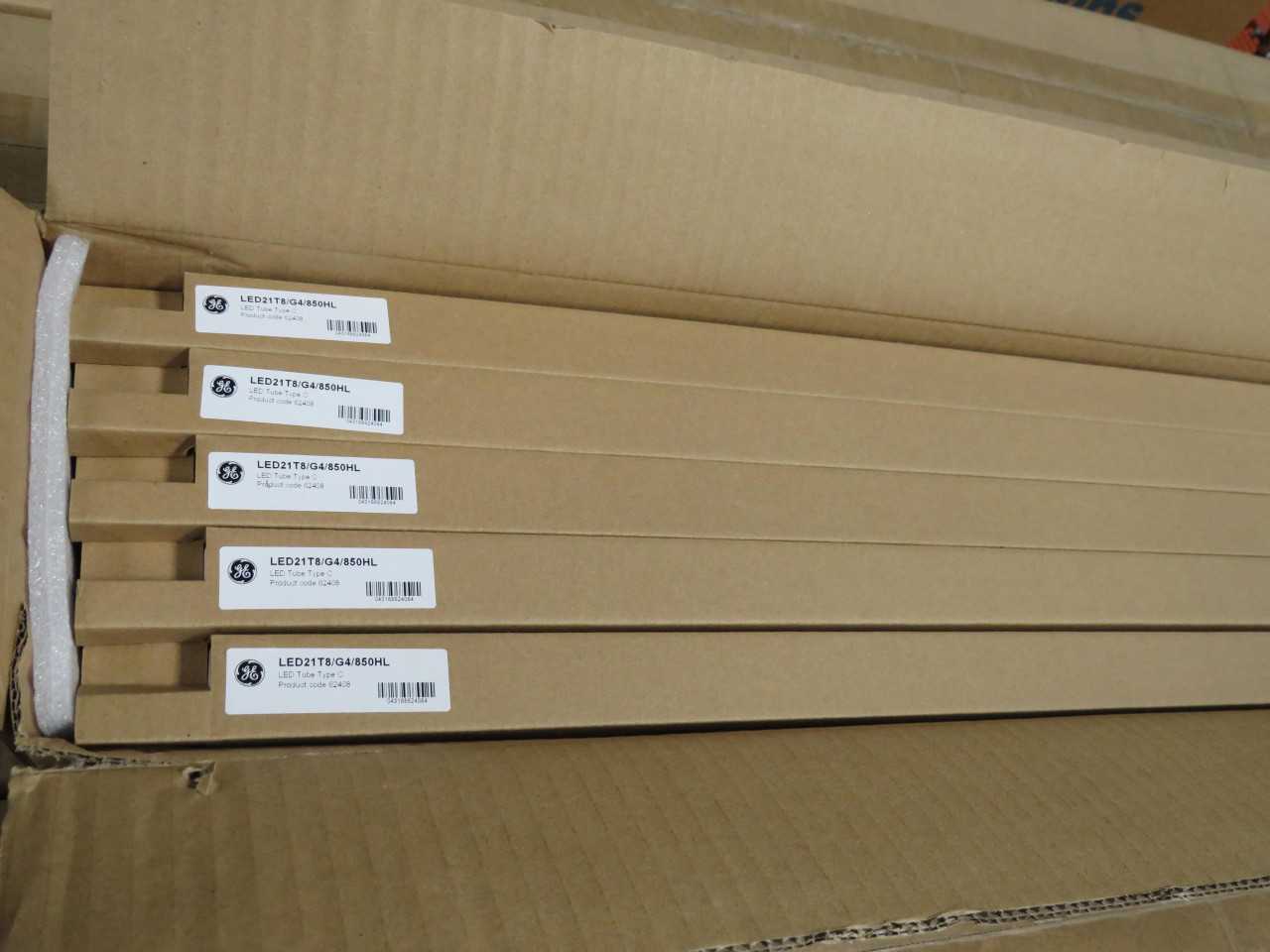 Lot Of 970 GE 62408 18W LED T8 48In Medium Bi-Pin 5000K Tubes - LIGHTING