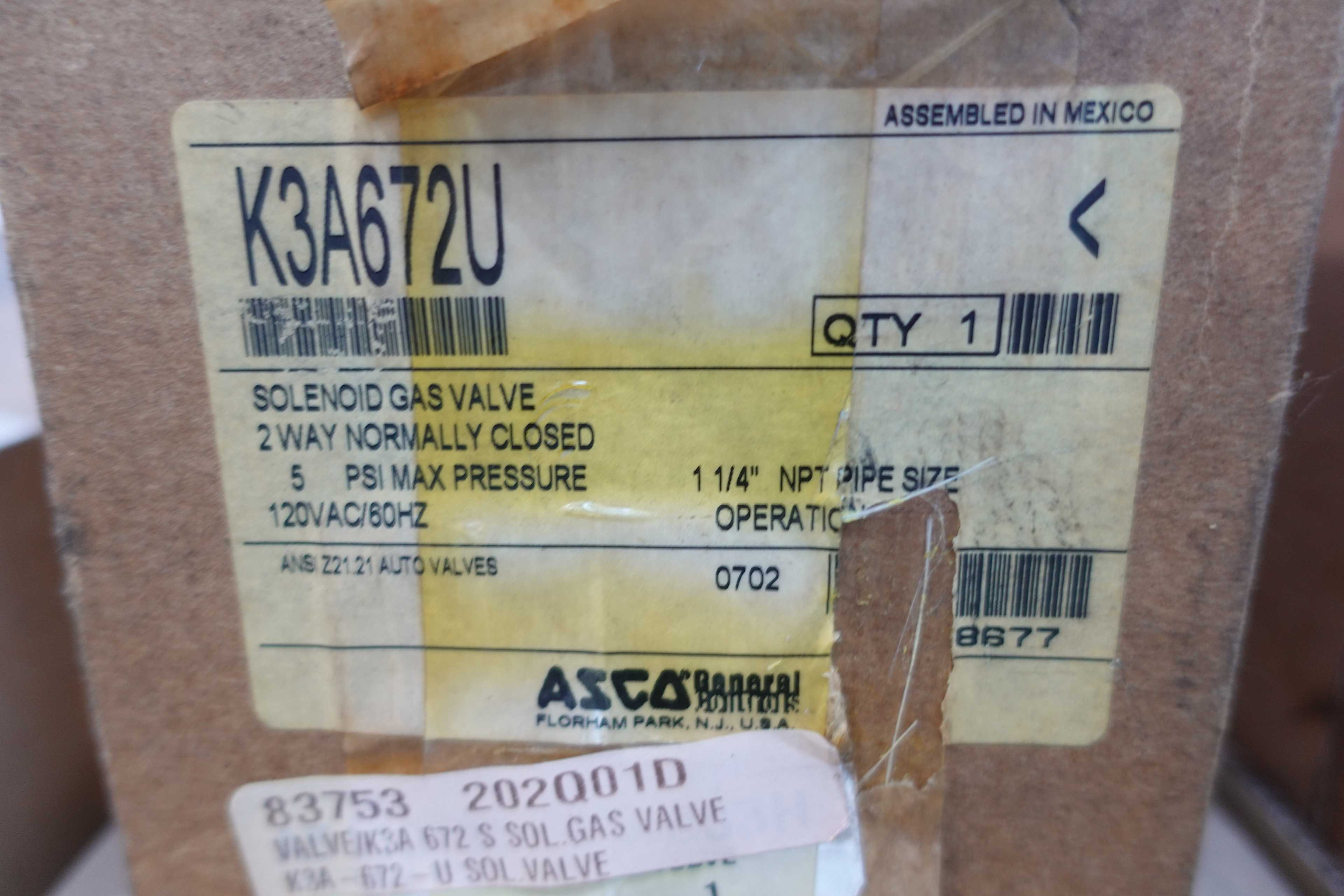 SKU 1770051 - PALLET OF ASSORTED SOLENOID VALVES - SOLENOID VALVE