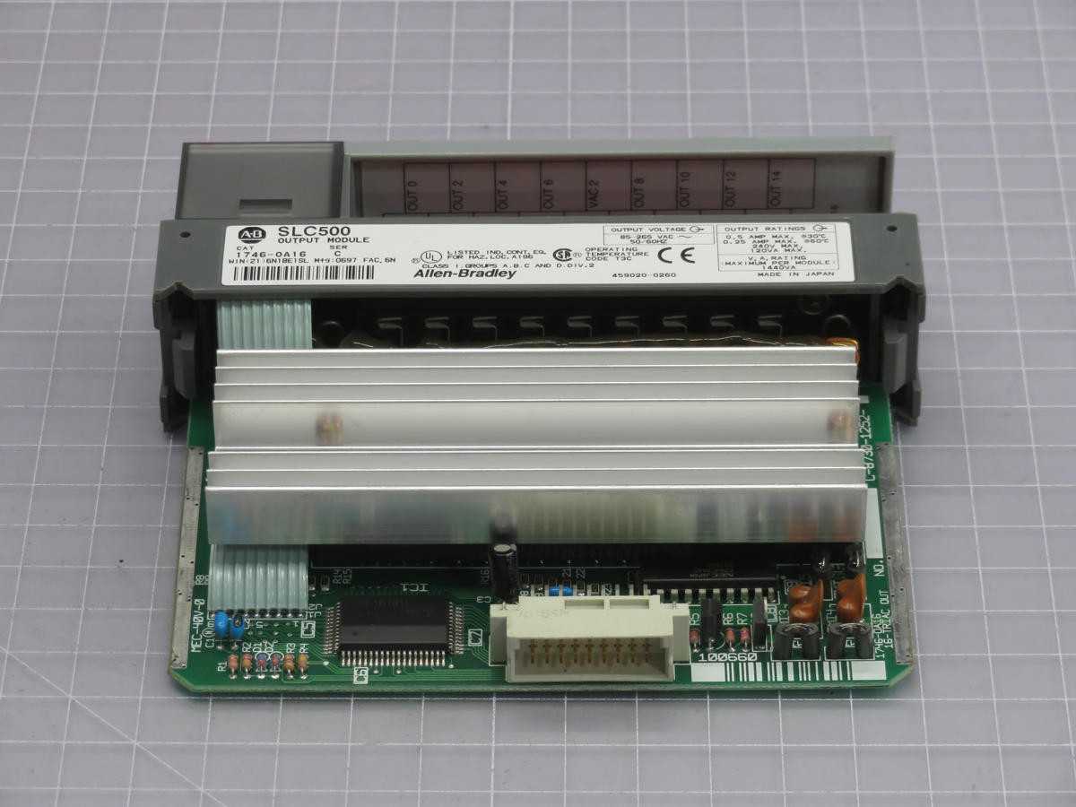 ALLEN BRADLEY 1746-OA16 SLC500 OUTPUT MODULE T230205 - INDUSTRIAL PARTS