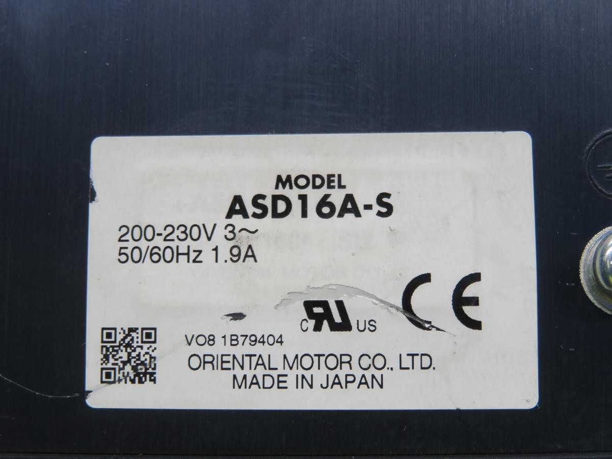 ORIENTAL MOTOR CO ASD16A-S LOOP DRIVER T218108 - MOTOR DRIVES