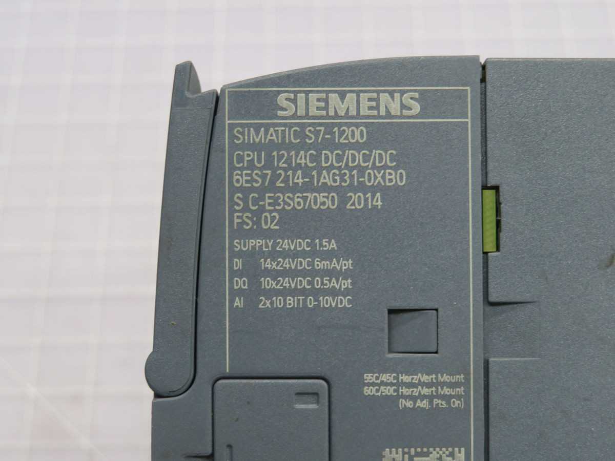 Siemens 6ES7 214-1AG31-0XB0 CPU Module T249163 For Industrial Automation - PLC MODULES