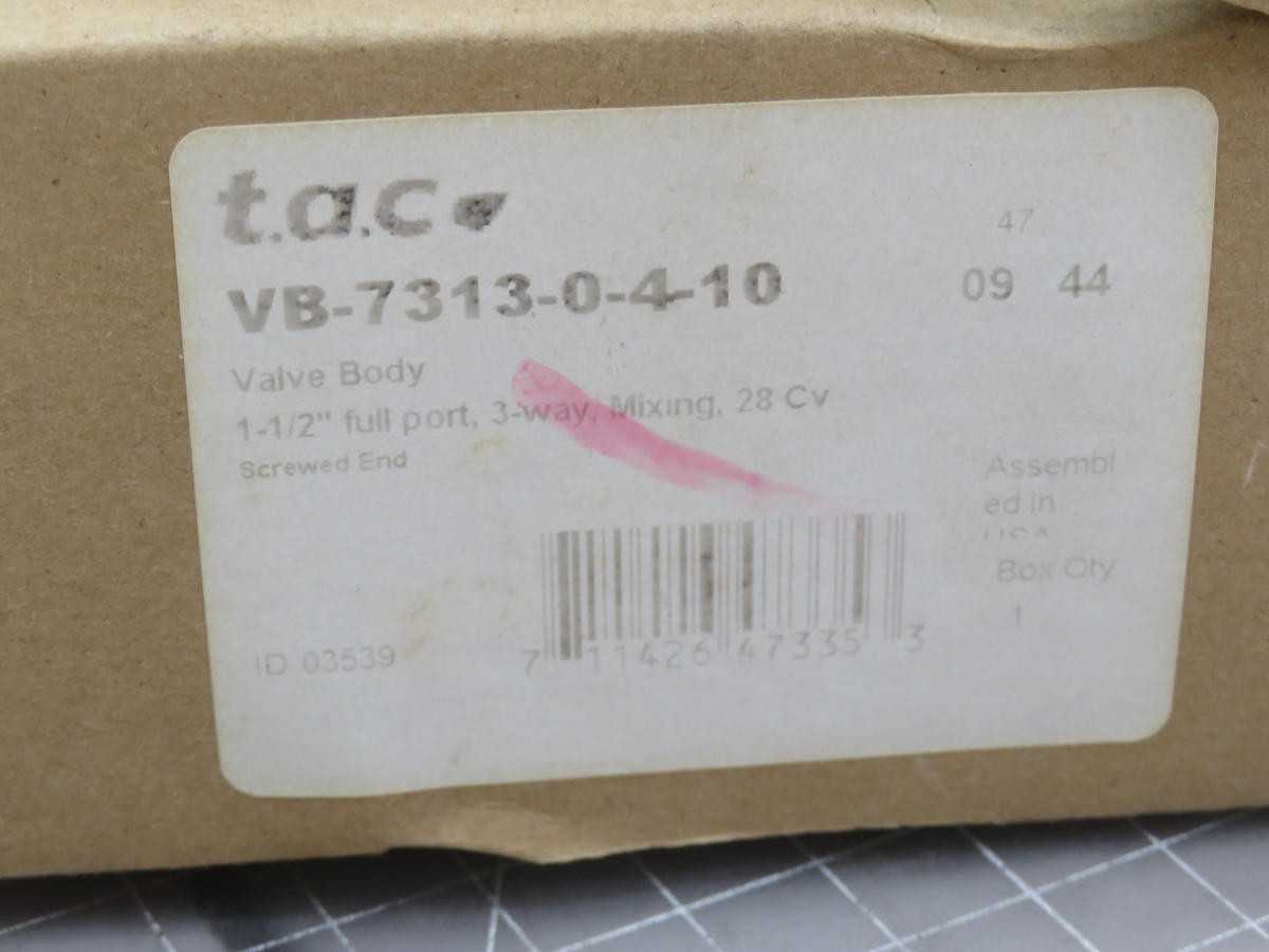 SCHNEIDER VB-7313-0-4-10 CONTROL VALVE T238242 - CONTROL VALVE