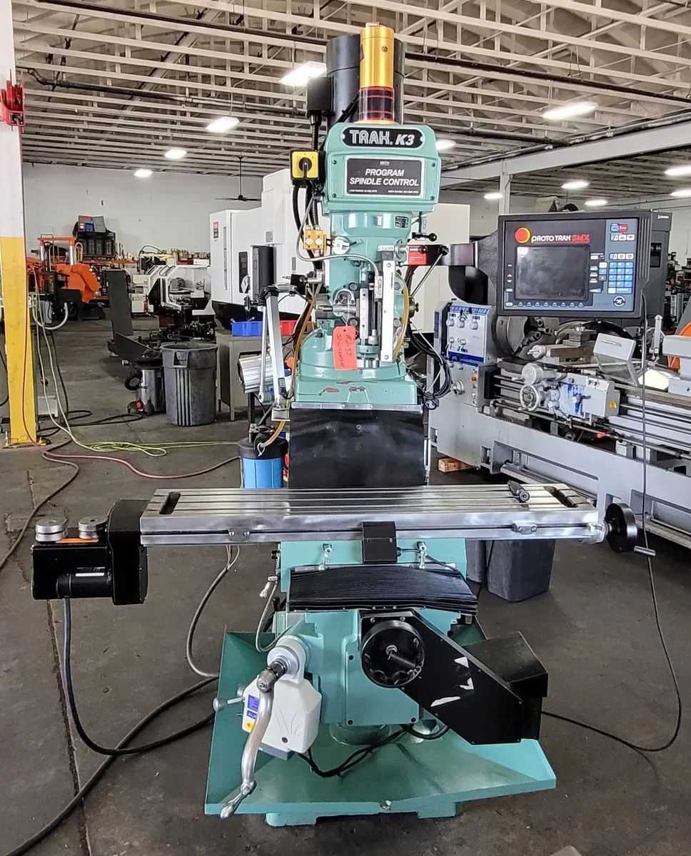 2012 SOUTHWESTERN INDUSTRIES TRAK K3SX CNC KNEE MILL - 10X50 TABLE, 32X16X16 TRAVEL - VERTICAL MACHINING CENTERS
