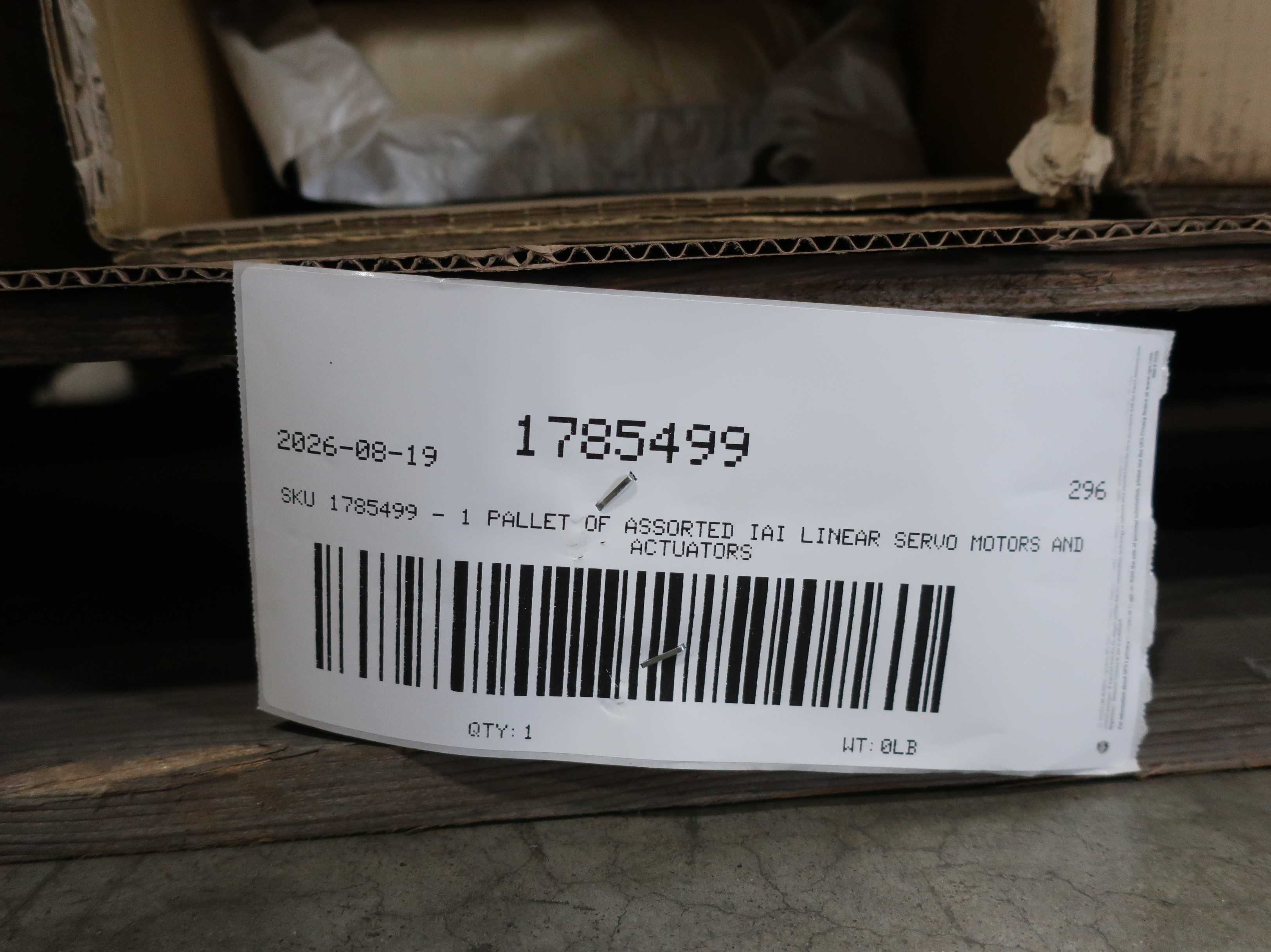 SKU 1785499 - 1 PALLET OF ASSORTED IAI LINEAR SERVO MOTORS AND ACTUATORS - LINEAR SERVO MOTORS