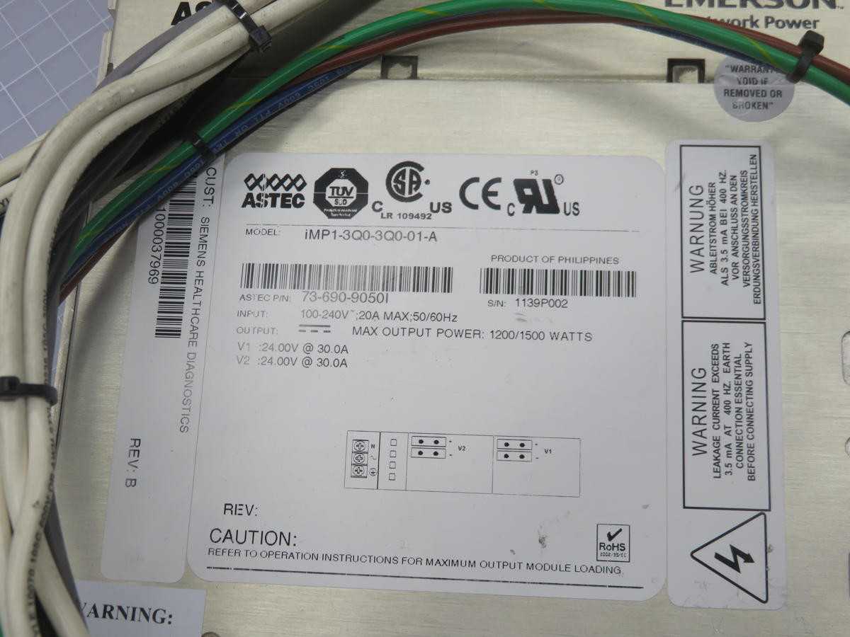 ASTEC IMP1-3Q0-3Q0-01-A POWER SUPPLY T216462 - POWER SUPPLIES