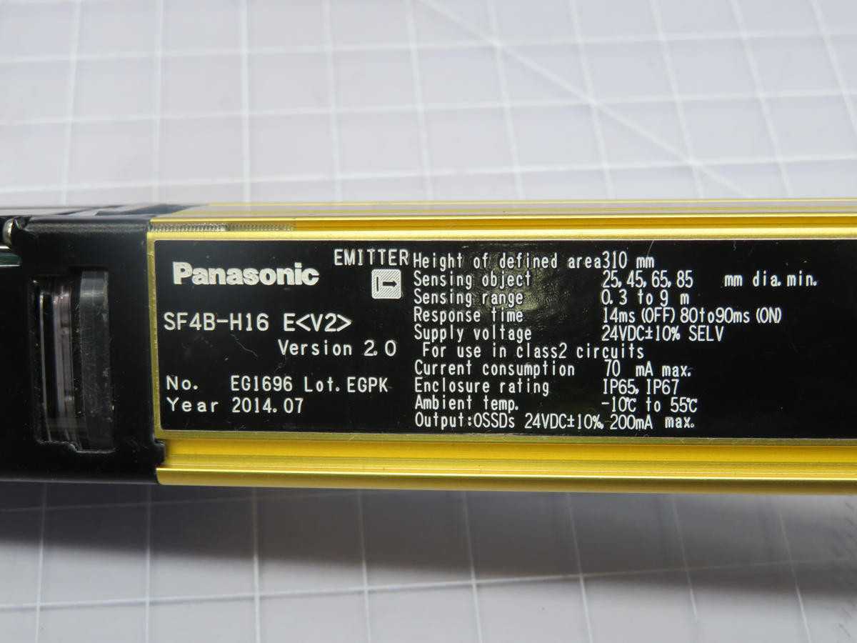 PANASONIC SF4B-H16 LIGHT CURTAINS T211987 - SENSORS