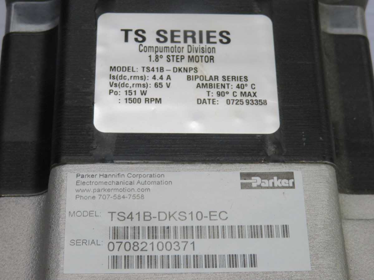 Parker TS41B-DKS10-EC Stepper Motor T258360 - High Precision Performance - ELECTRIC MOTORS
