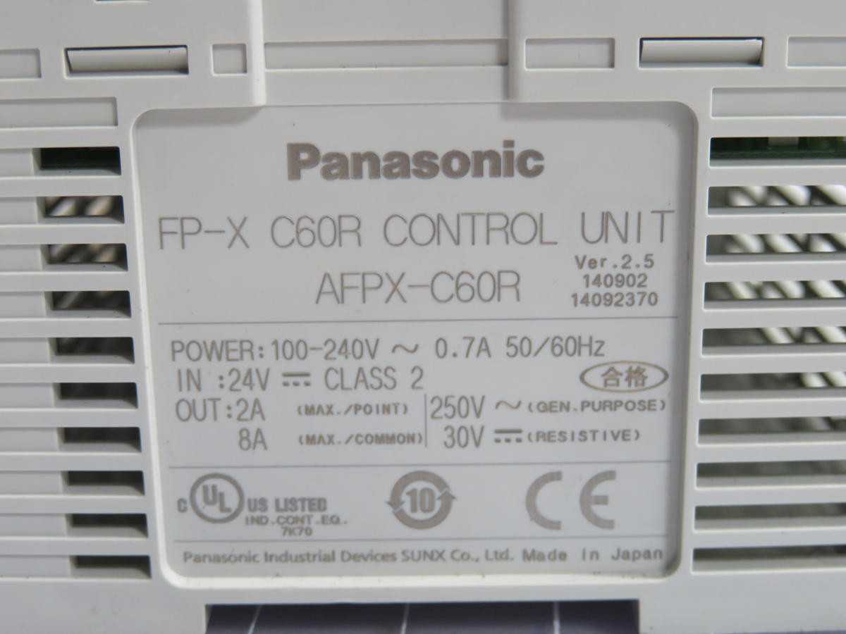 PANASONIC AFPX-C60R PLC CONTROL UNIT T232272 - PLC MODULES