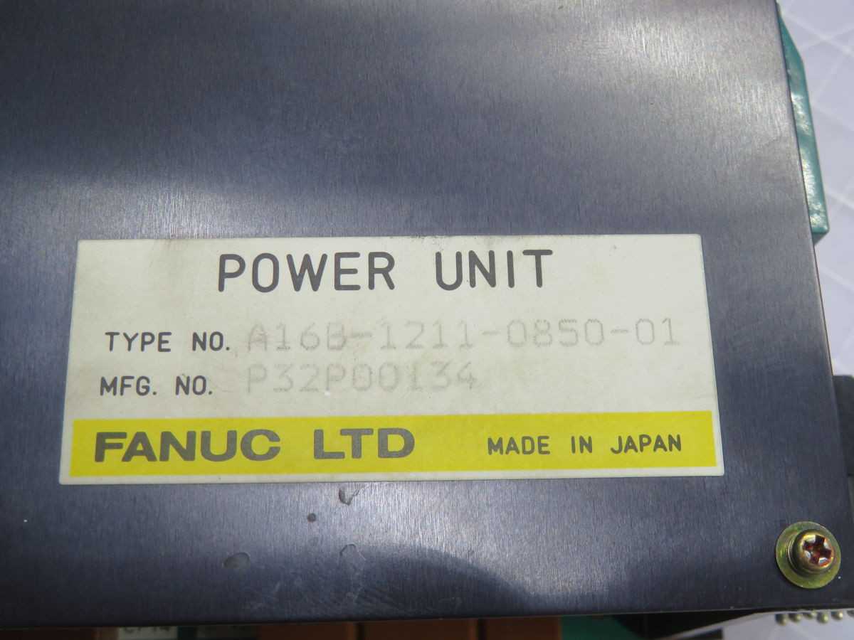 FANUC A16B-1211-0850-01 POWER SUPPLY T250324 - SERVO MOTORS