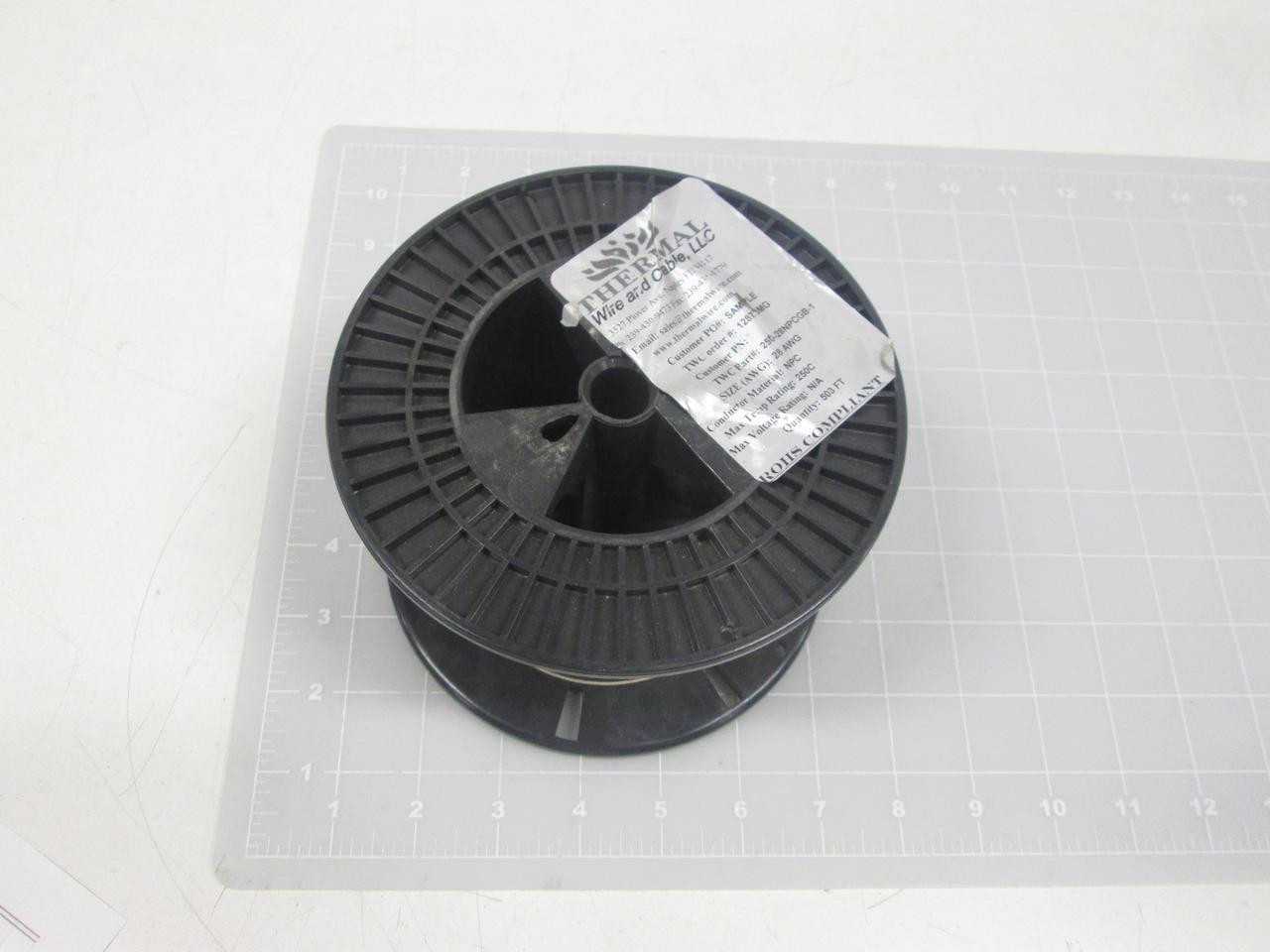 THERMAL WIRE AND CABLE 12878MG 250-28NPCGB-1 WIRE 28 AWG 250 DEG C MAX (503 FT) T66741 - WIRE