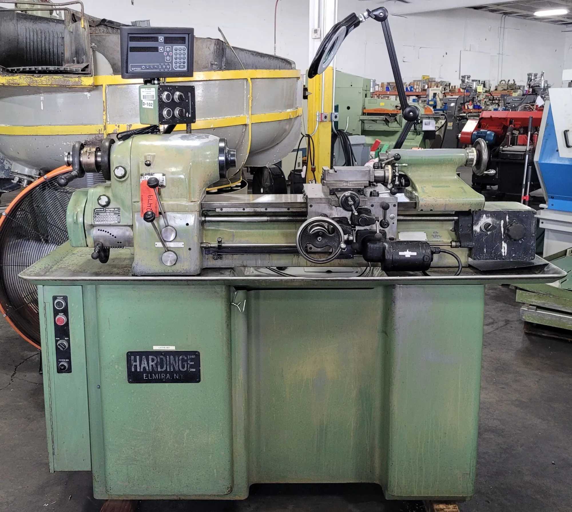 11" X 18" Hardinge Brothers HLV-H Wide Bed Super Precision Lathe With Newall DRO - MANUAL LATHES