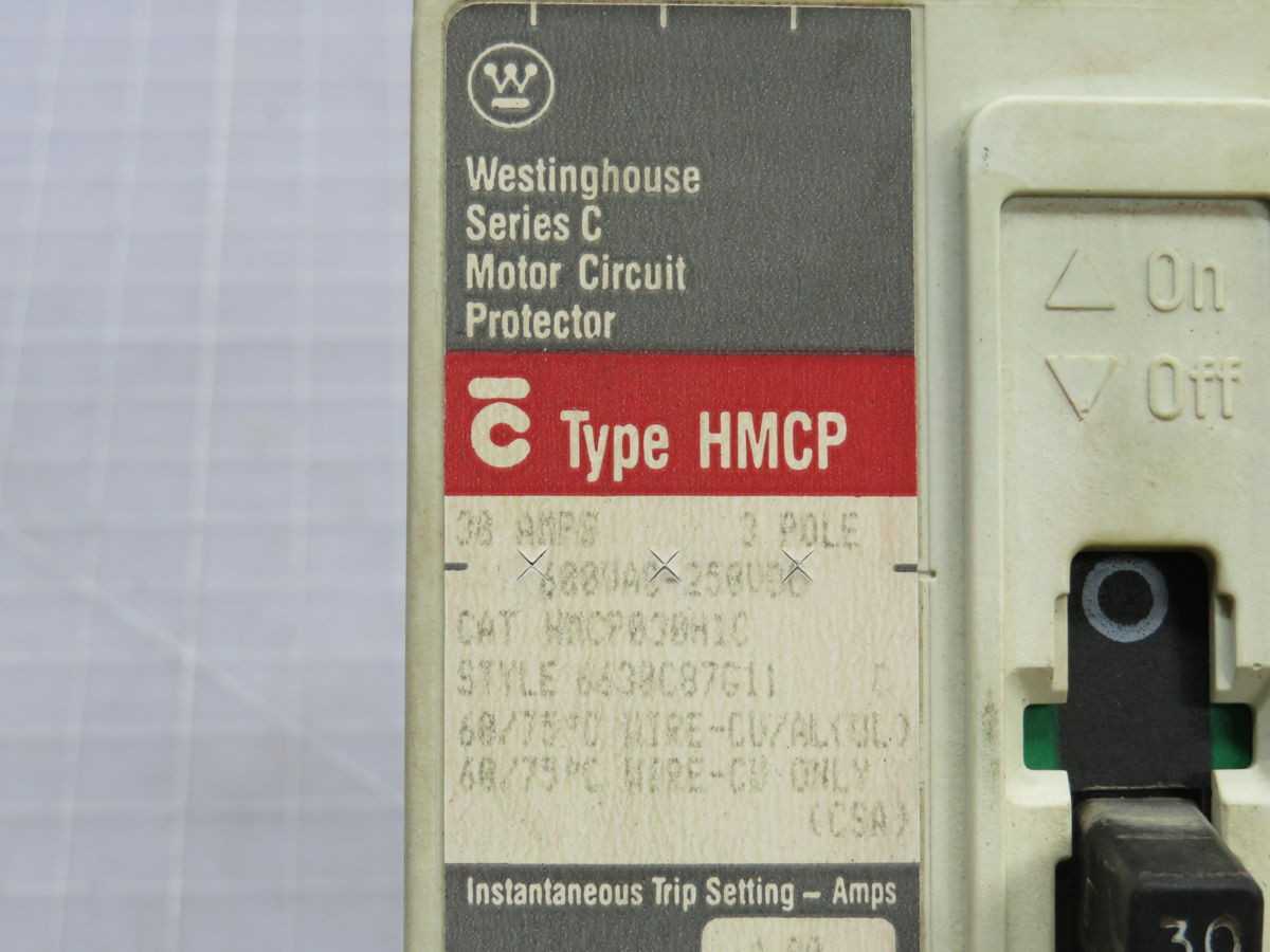 WESTINGHOUSE HMCP30 MOTOR CIRCUIT PROTECTOR T248208 - CIRCUIT BREAKERS