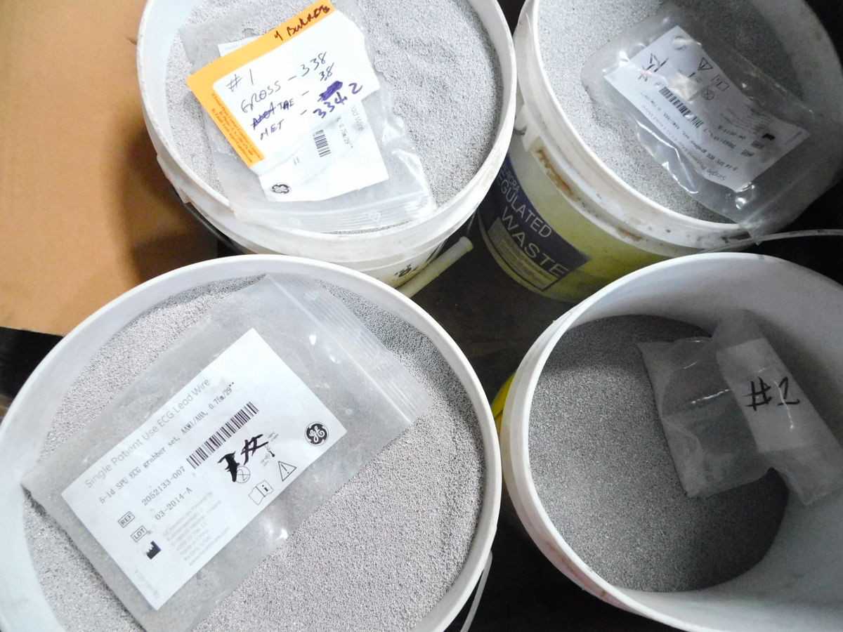 MIXED LOT OF BGA REBALLING SOLDER PELLETS/SPHERES 2450 LB. FOR SCRAP RECOVERY M7003 - METAL FABRICATION