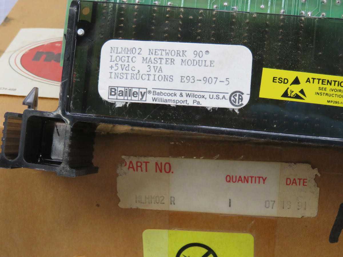 BAILEY NLMM02 ENHANCED LOGIC MASTER MODULE T213806 - PLC MODULES