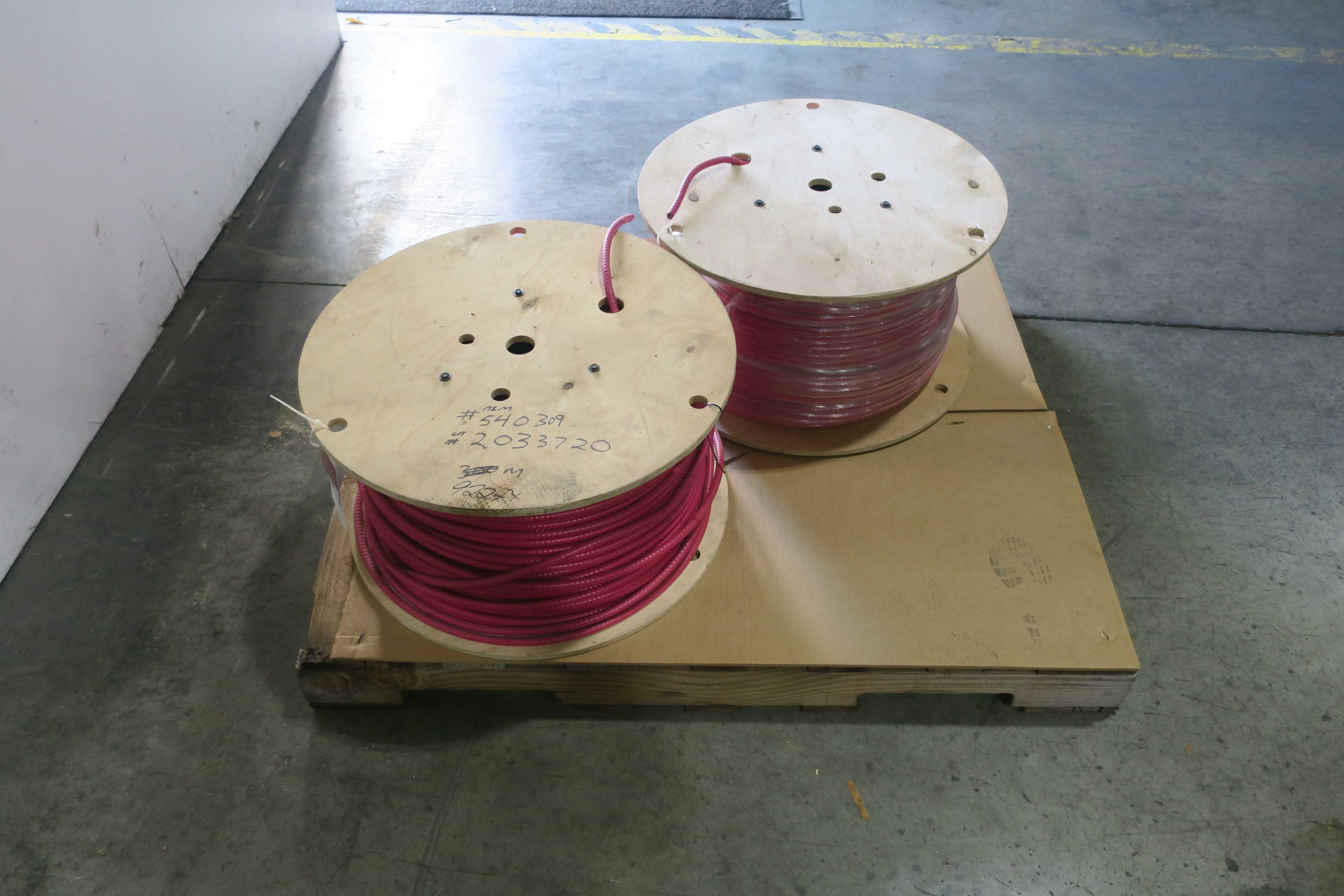 SKU 1786376 - LOT OF 2 ANIXTER IO-72W16911-01 FIRE ALARM 300M CORDSET CABLE - CORDSET CABLES