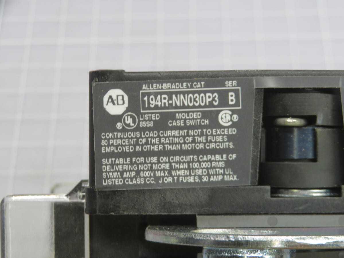 ALLEN BRADLEY 194R-NN030P3 DISCONNECT SWITCH T241146 - DISCONNECT SWITCHES