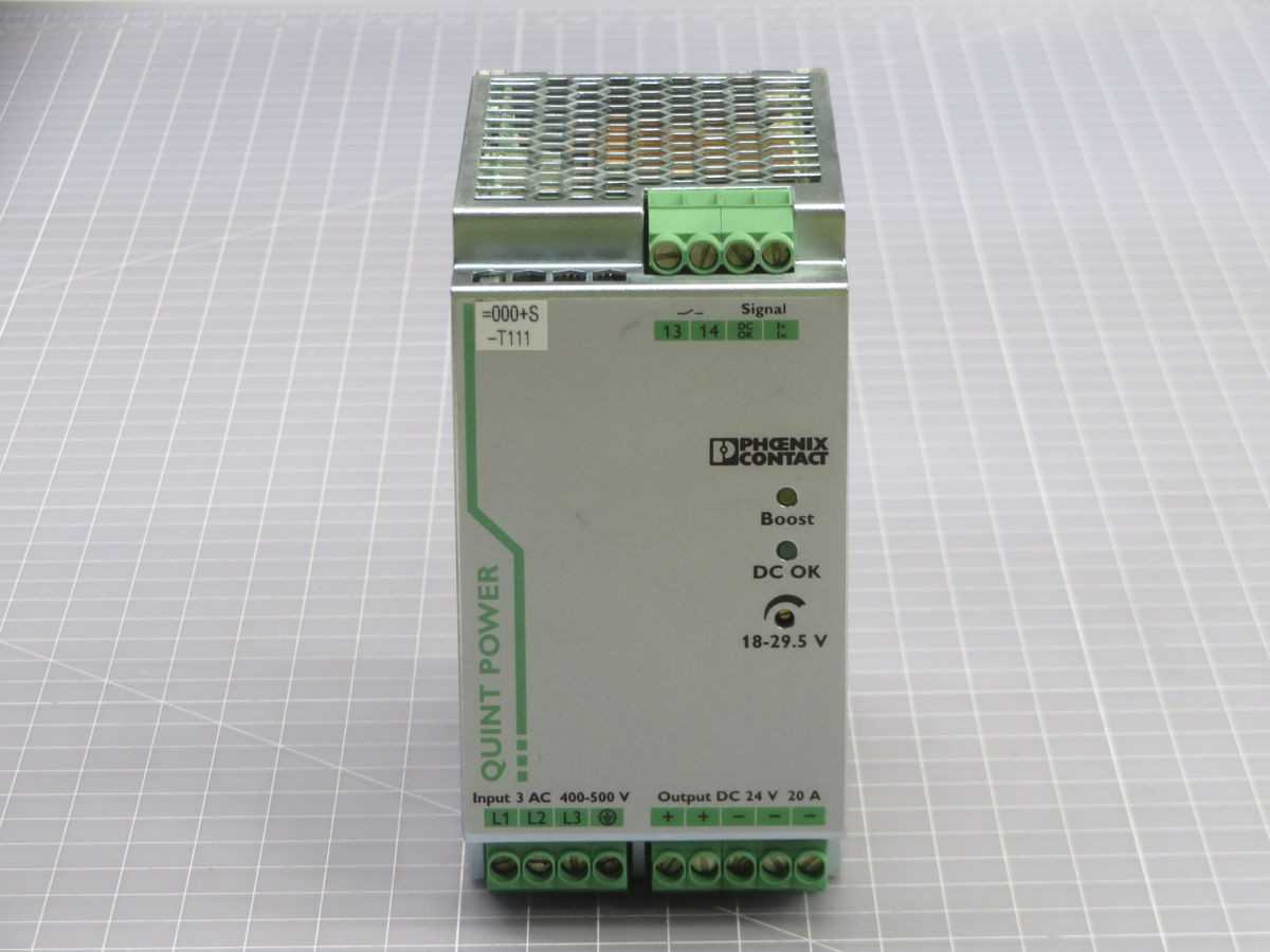 Phoenix Contact Quint-PS/3AC/24DC/20 Power Supply T245877 - POWER SUPPLIES
