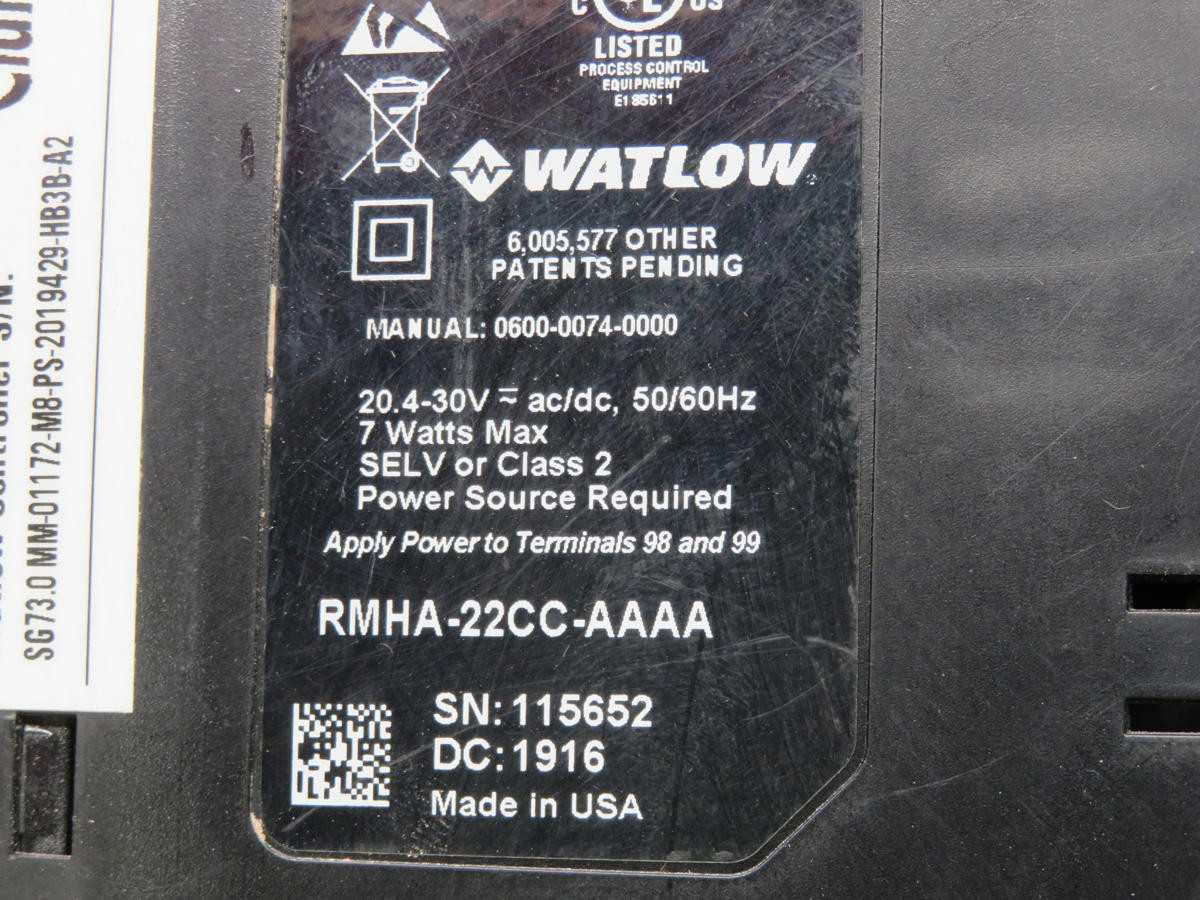 WATLOW RMHA-22CC-AAAA HIGH DENSITY CONTROL MODULE T218120 - AUTOMATION & CONTROLS