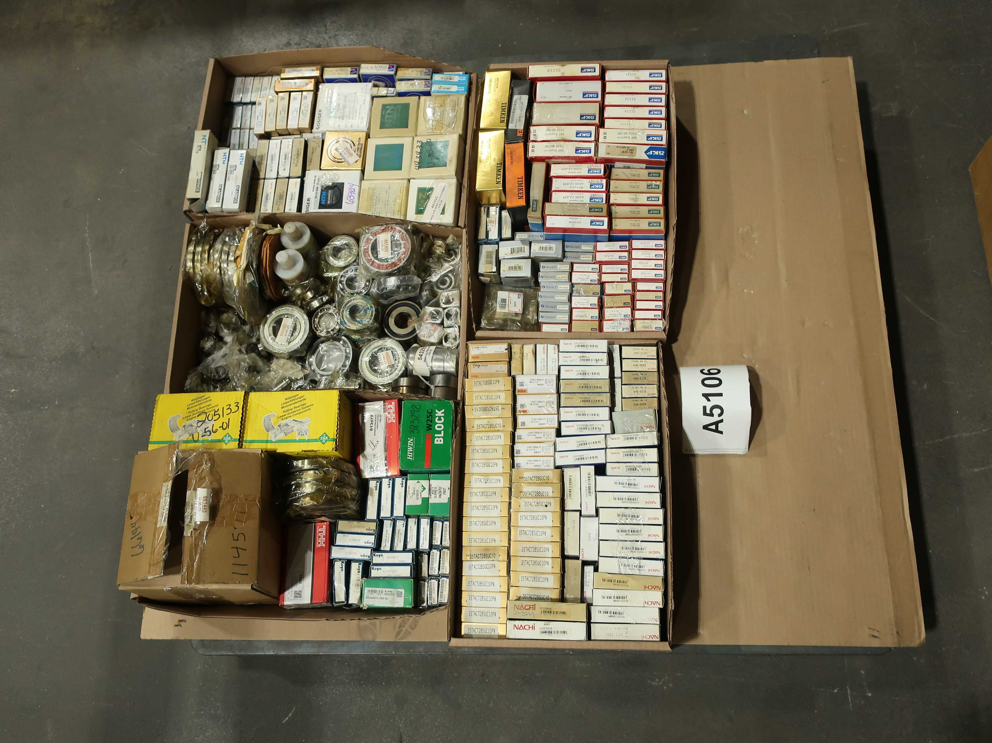 Pallet Of Assorted Bearings For Industrial Applications - BEARINGS