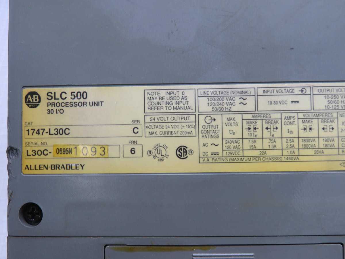 ALLEN BRADLEY 1747-L30C PROCESSOR MODULE T232293 - AUTOMATION & CONTROLS