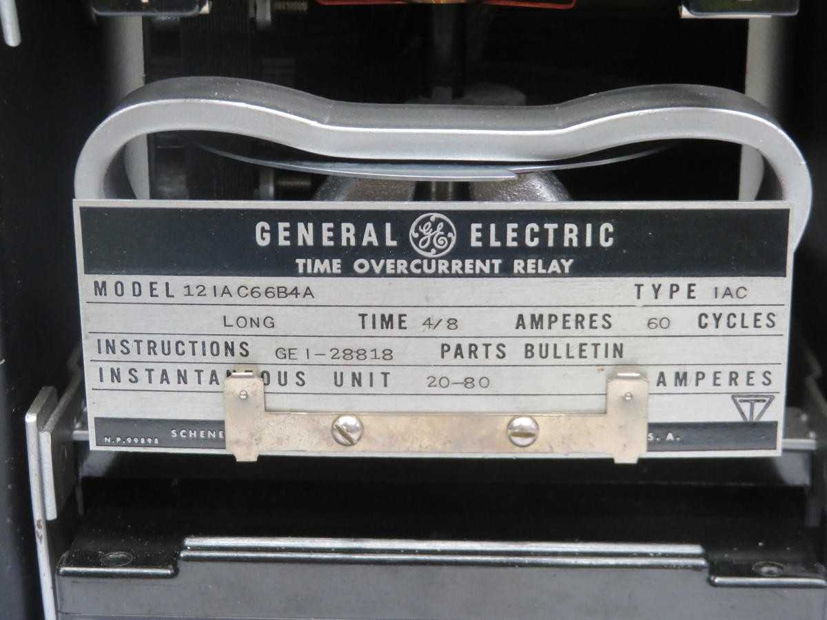 GE 12IAC66B4A TIME OVERCURRENT RELAY T201379 - ELECTRICAL COMPONENTS