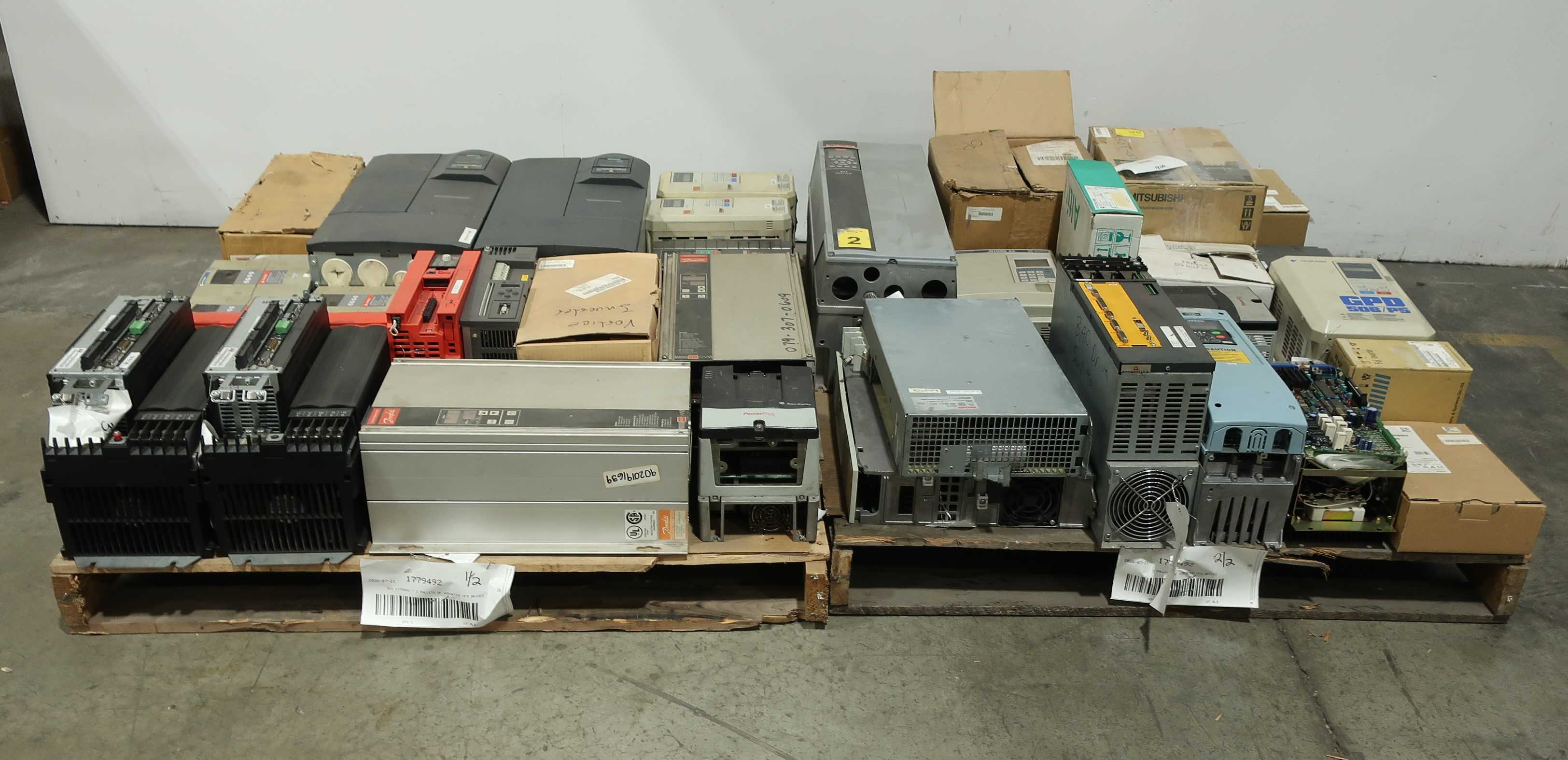 SKU 1779492 - 2 Pallets Of Assorted VFD Drives - AC VFD DRIVES
