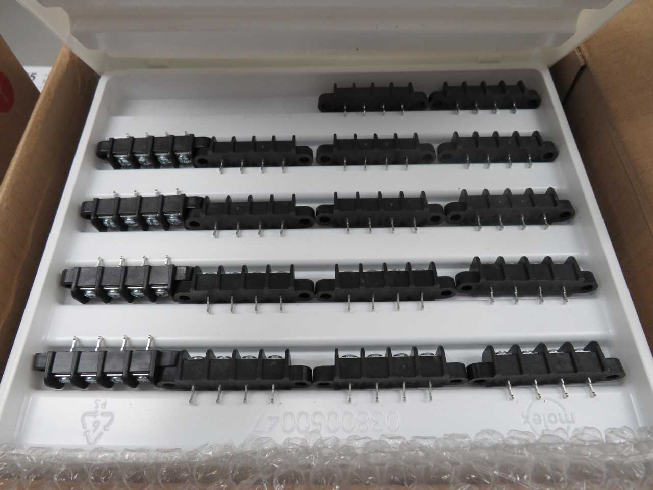LOT OF 290 MOLEX 0387409104 CONN BARRIER STRIP 4CIRC 0.438"
T153072 - TERMINAL BLOCKS