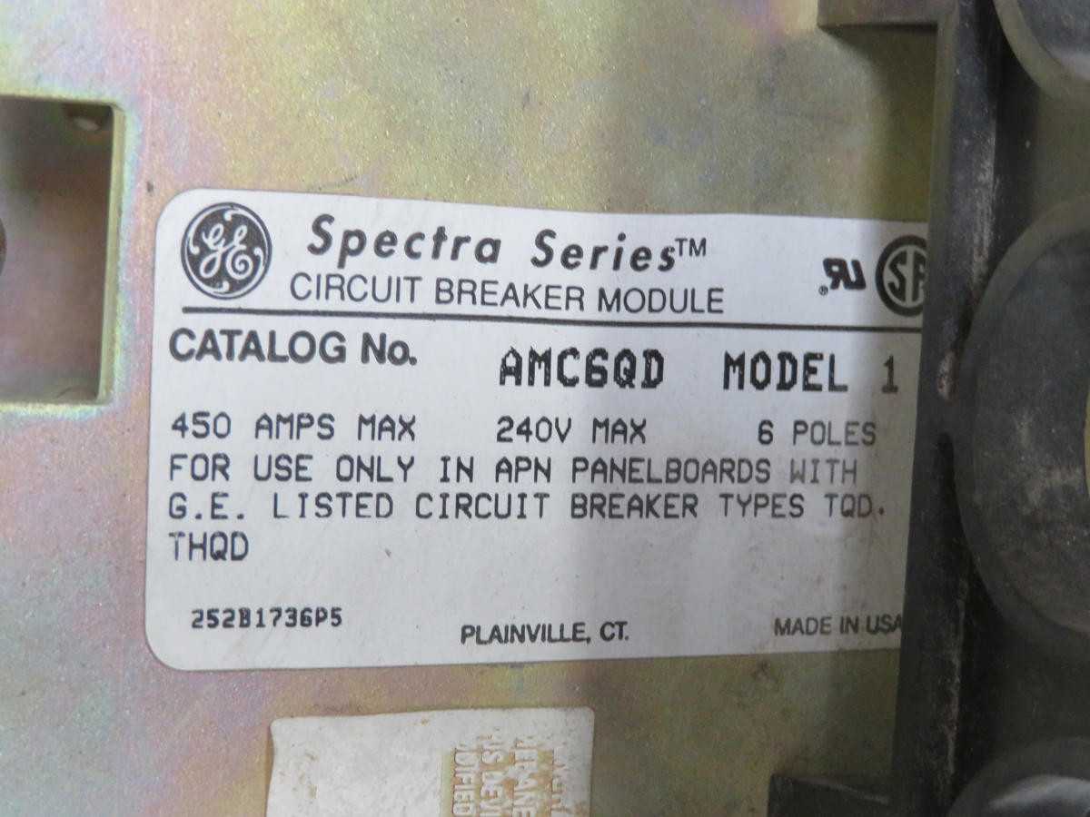 GE TQD32200 AMC6QD 3 Pole Circuit Breaker Module T199680 - MISCELLANEOUS