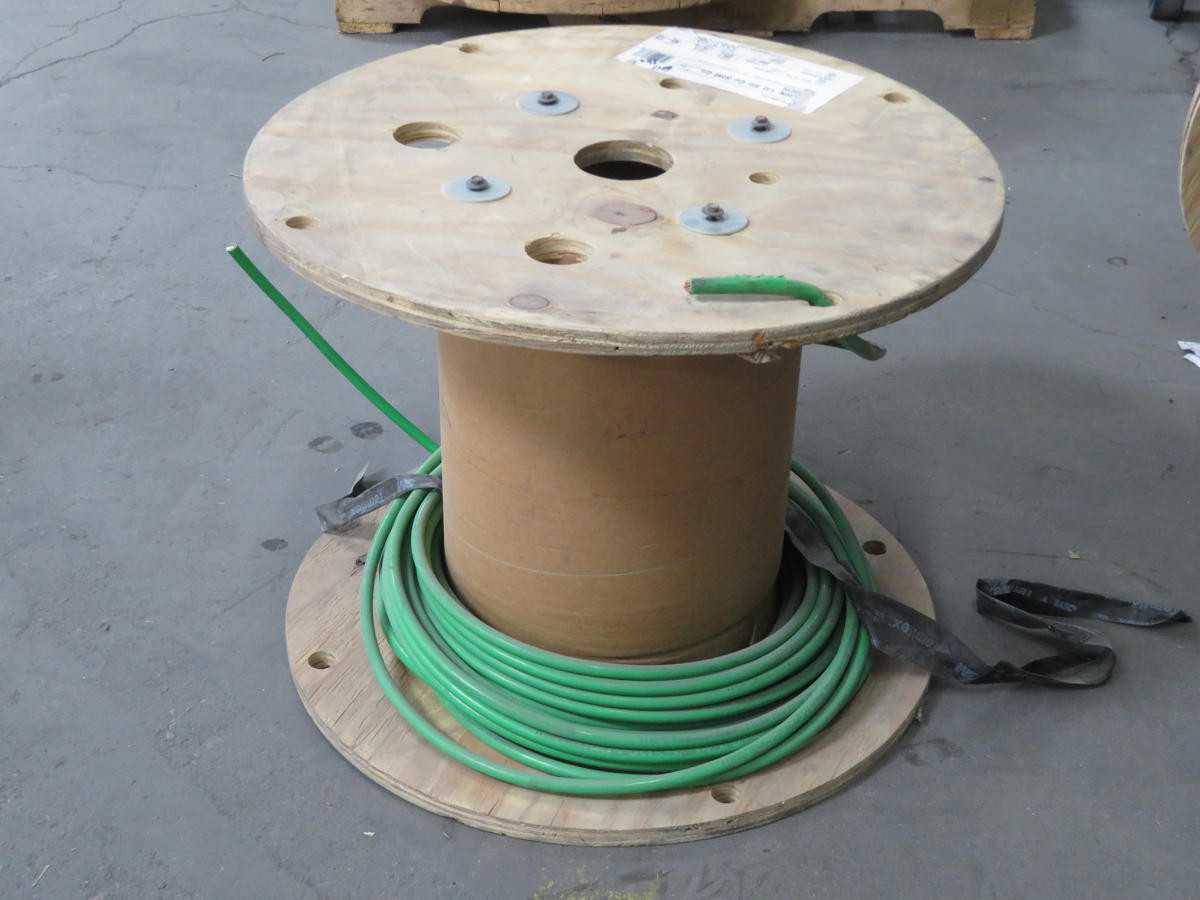 Lot Of 100Ft South Wire Green 1/0 AWG Str Copper Wire Cable Roll T199624 - ELECTRICAL WIRE